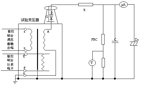 tqsb交直流两用试验变压器做直流耐压和泄漏试验使用接线方法见