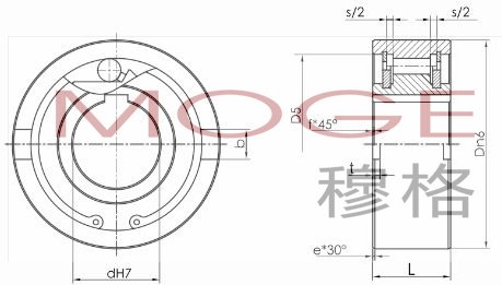 详细介绍凸轮离合器 asnu系列 asnu series cam clutches尺寸及性能