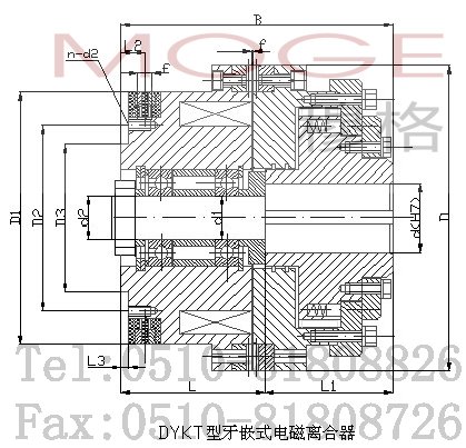 dykt-63000,dykt-100000, 牙嵌电磁离合器